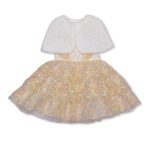 NWT Wonder Nation Girls Metallic Special Occasion Dress w/ Shrug